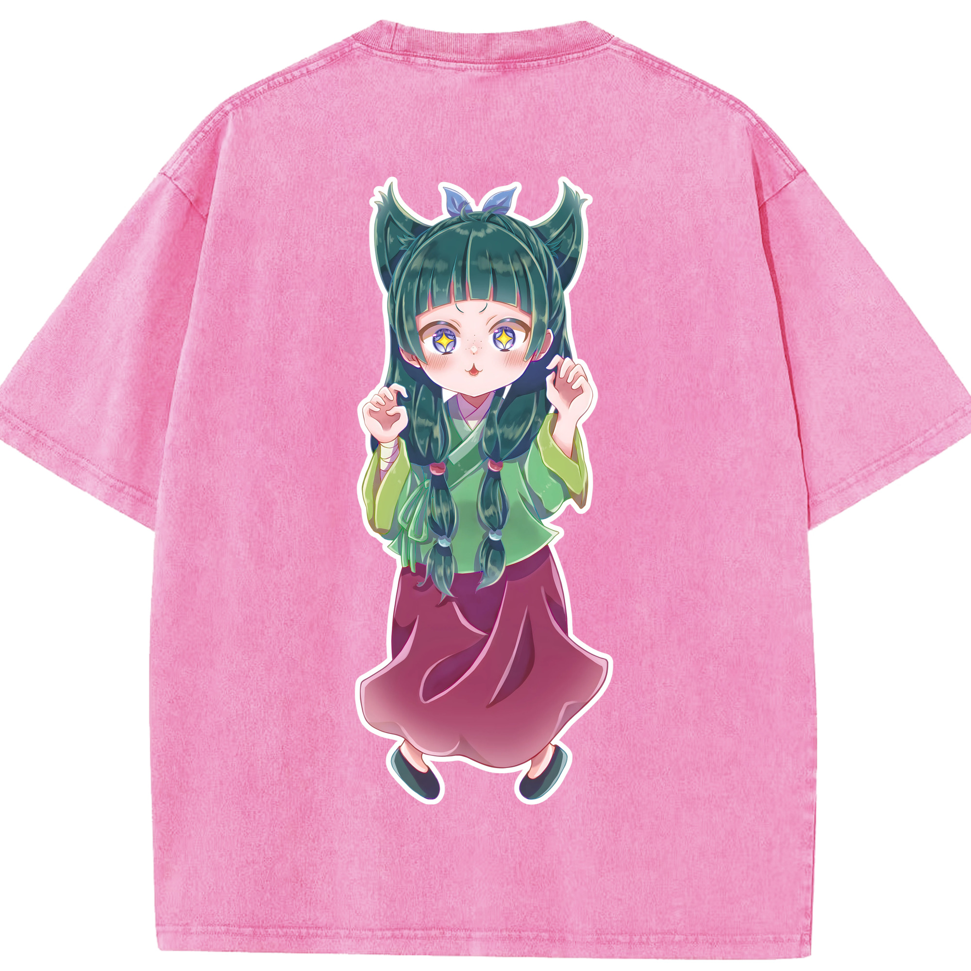 （画像用） 薬屋のひとりごと The Apothecary Diaries 綿100% ヴィンテージ風 半袖Tシャツ（背面プリント）
